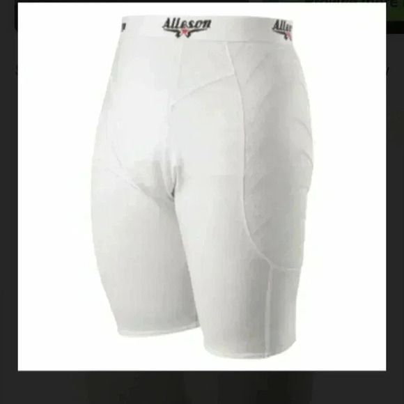 Alleson Sliding Shorts Men's Baseball White Style# DASLPM XL or 2 XL NWT - Picture 1 of 8